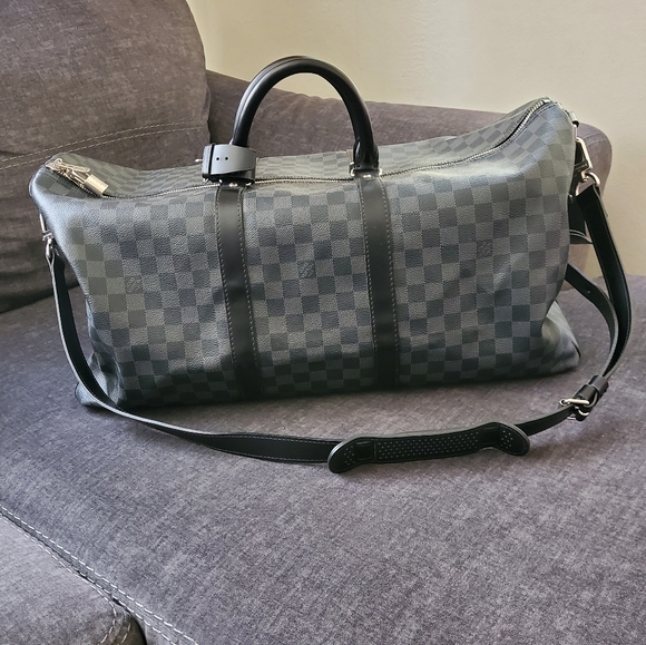 Louis Vuitton Other - Auth Louis Vuitton Damier 55 Duffel Graphite